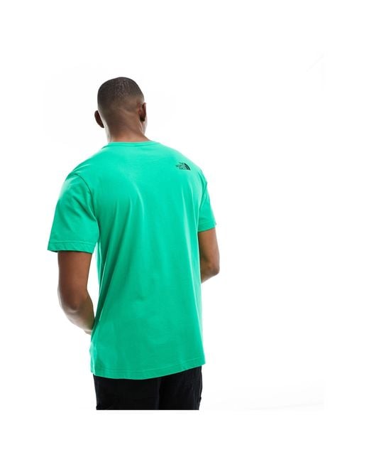 The North Face Green Fine Alpine Equipment Logo T-shirt for men