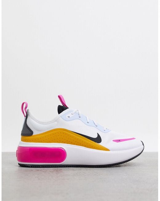 Air - Max Dia - Sneakers bianche rosa arancioni e blu di Nike in Bianco |  Lyst