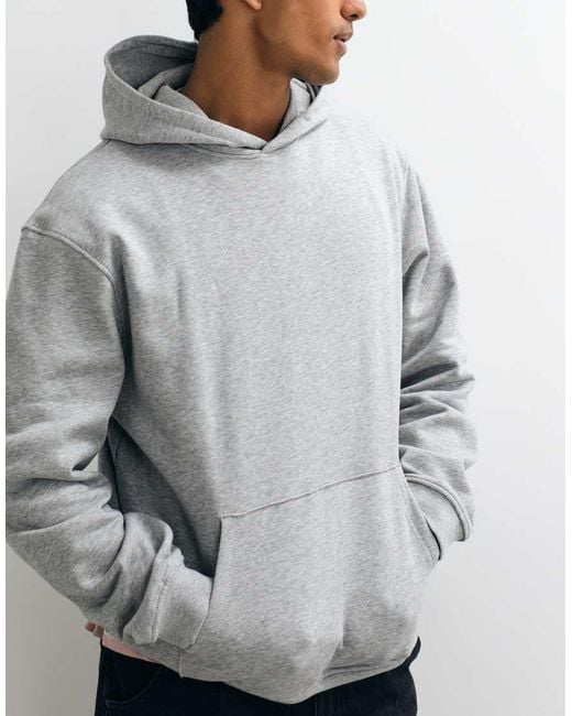 ASOS Gray Essentials Relaxed Hoodie for men
