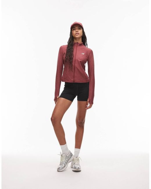 New Balance Red – jacke mit reißverschluss