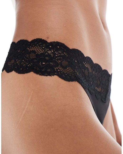 ONLY String Met Kanten Rand in het Black