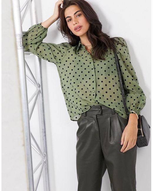 Camisa verde Stradivarius de color Verde | Lyst