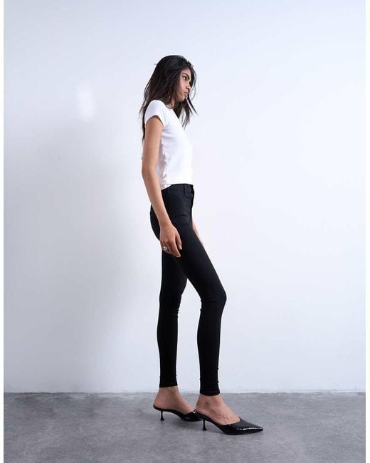 TOPSHOP White Joni High Rise Super Skinny Jean