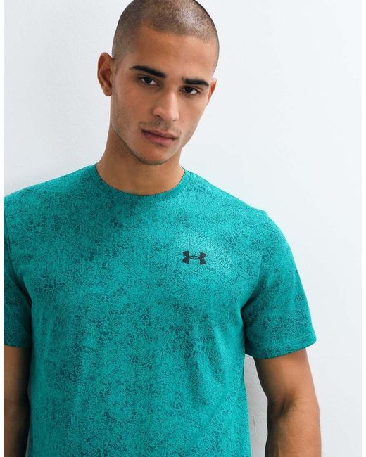 Under Armour Blue Tech Pixelate Short Sleeve T-shirt for men