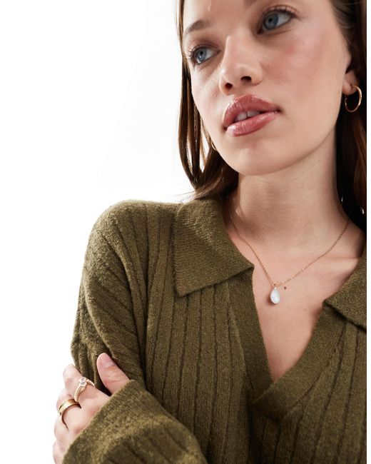 Brave Soul Green – polo-pullover