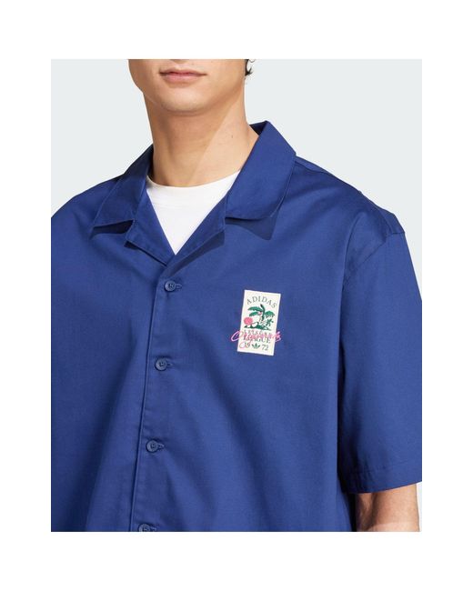 Leisure league - camicia di Adidas Originals in Blue da Uomo
