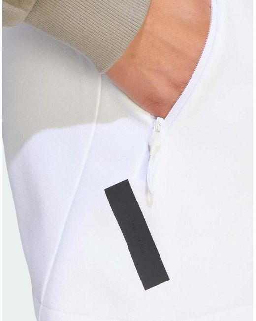 Adidas Originals White Adidas Z.N.E. Short