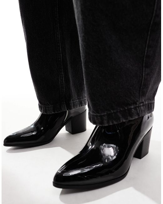 ASOS – chelsea-stiefel mit absatz in Black für Herren