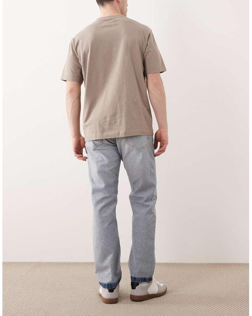 HUGO Natural Hugo Jonah Regular Fit Distressed Denim Jeans for men