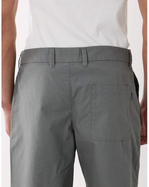 Jack & Jones Gray Loose Chino Shorts for men