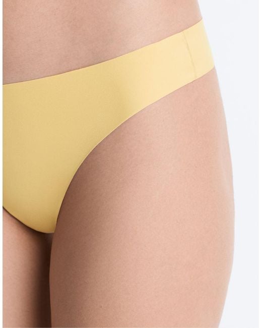Oysho Blue 5 Laser-cut Invisible Polyamide Blend Thongs