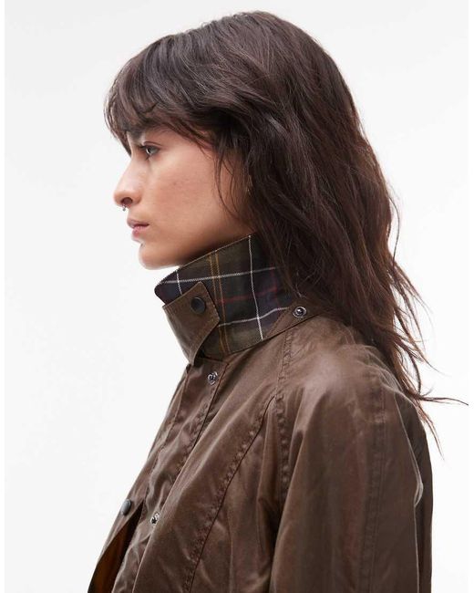 Barbour Natural Beadnell Waxed Jacket
