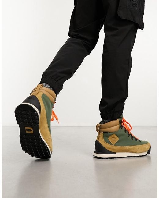 Botas De Senderismo Caquis Y Color Piedra Impermeables Back-To-Berkeley Iv De -Verde The North Face de hombre de color Black