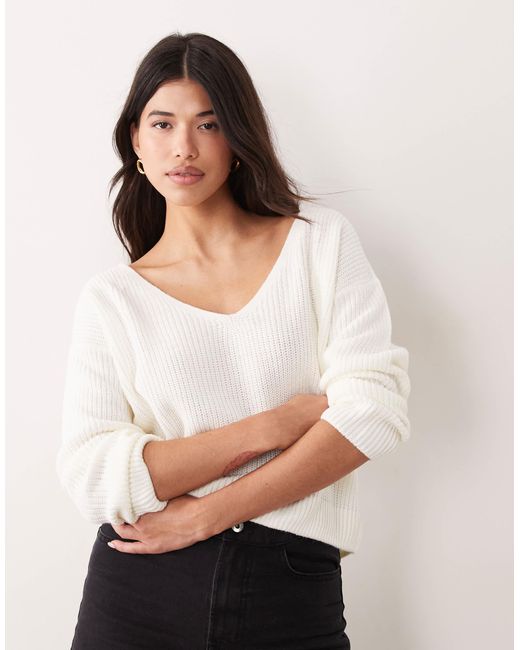 Miss Selfridge White – strickoberteil