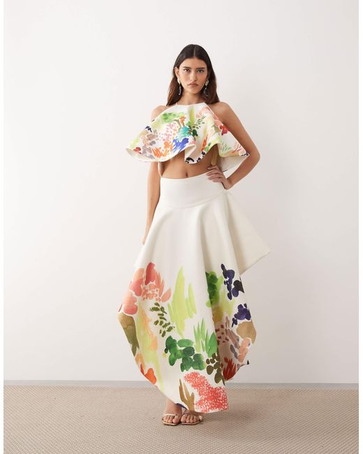 ARRANGE Multicolor Halter Top