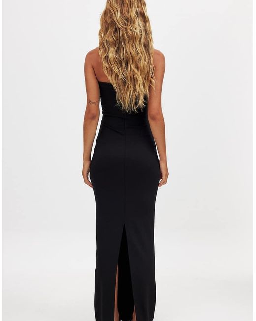 NA-KD Blue Jersey Tube Maxi Dress