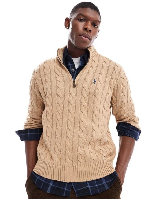 Ralph cable knit jumper hotsell