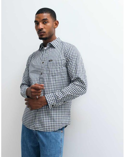 Wrangler Blue Pocket Shirt for men
