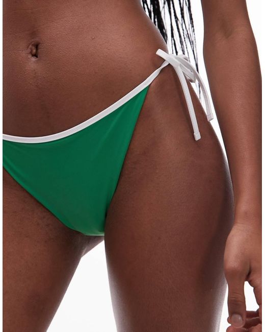 Tommy Hilfiger Green String Bikini Bottoms
