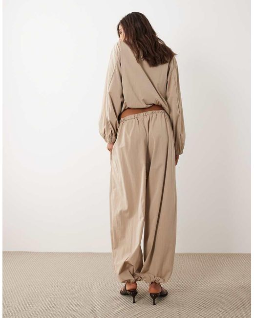 ASOS Natural Techy Balloon Trouser Co Ord