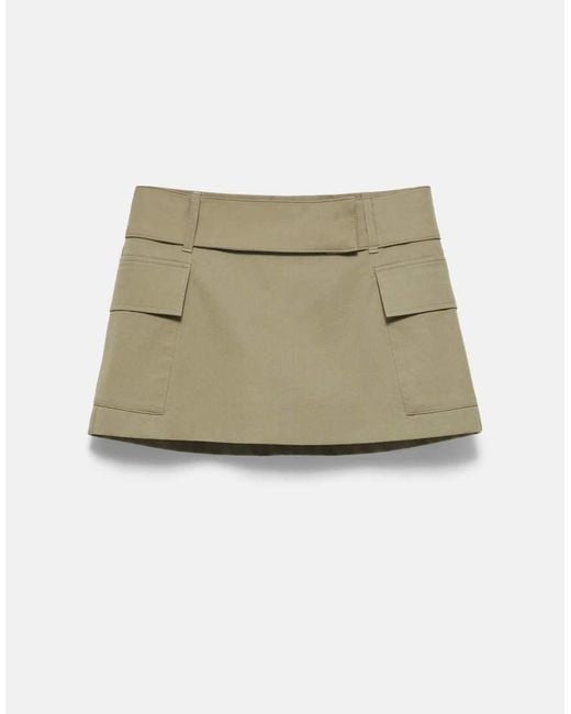 Pull&Bear Green Short Cargo Skort