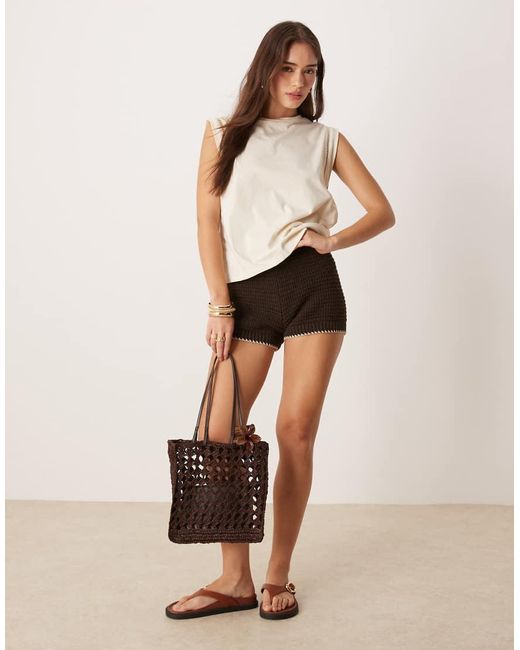 Mango White Loose Fit T-shirt With Cut Out Trim Detail