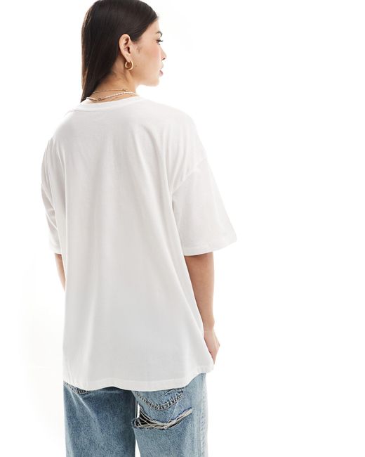 Wake up and stoke - t-shirt color crema di Billabong in White