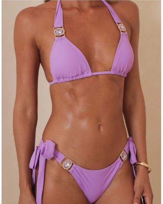 Moda Minx Purple Amour Triangle Top