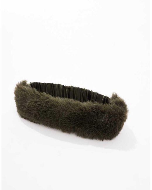 ASOS Brown Faux Fur Headband