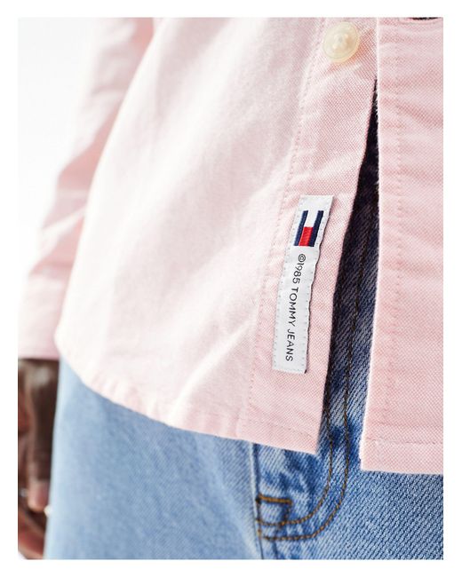 Tommy Hilfiger Pink Entry Logo Regular Oxford Shirt for men