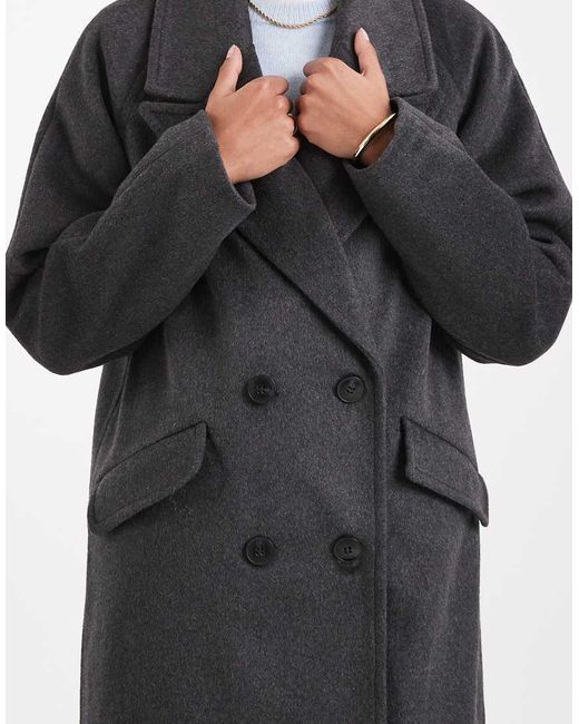 Vero Moda Multicolor Oversized Maxi Wool Mix Coat
