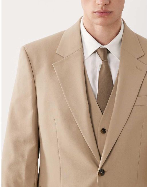 ASOS Natural Slim Suit Jacket for men