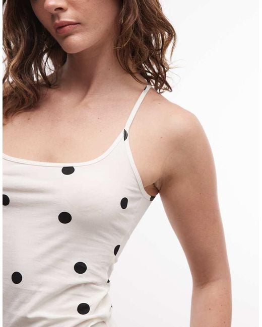 Monki White Scoopneck Vest Top