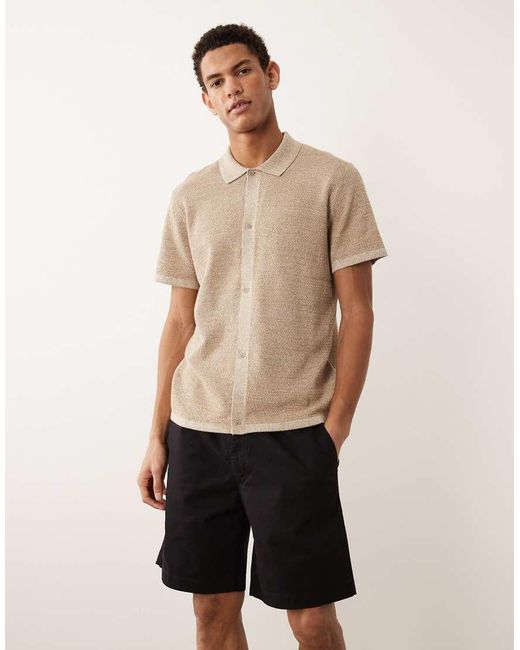 Jack & Jones Natural Drawstring Chino Shorts for men
