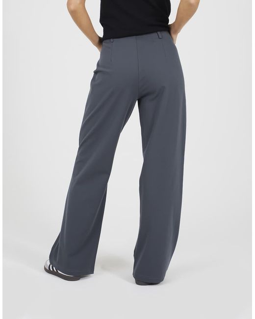 Brave Soul Blue Straight Leg Jersey Trousers