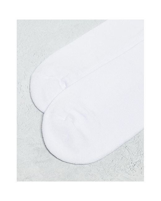 Calzini bianchi con ricamo "chill" di ASOS in White da Uomo