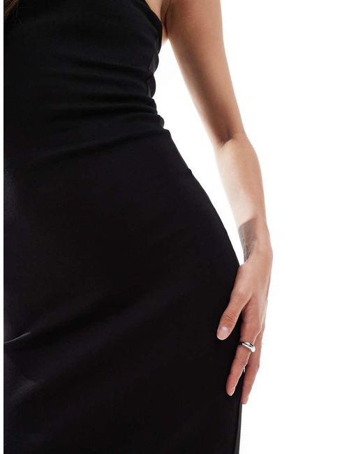Brave Soul White Cotton Jersey Bandeau Midi Dress