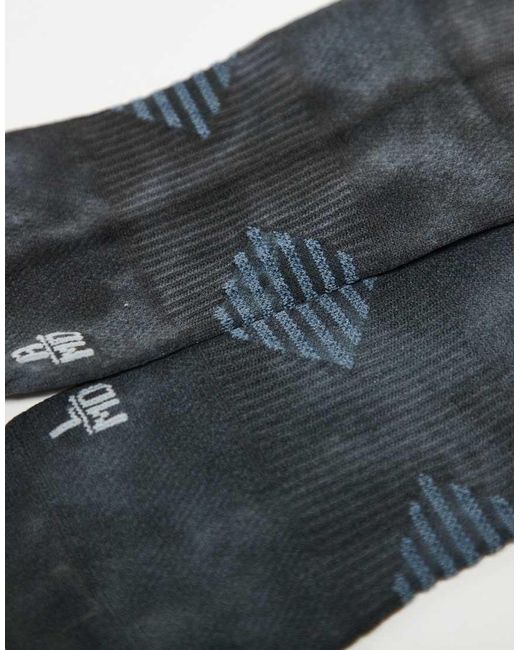 Adidas Originals Blue Adidas Running Socks With Back Print for men