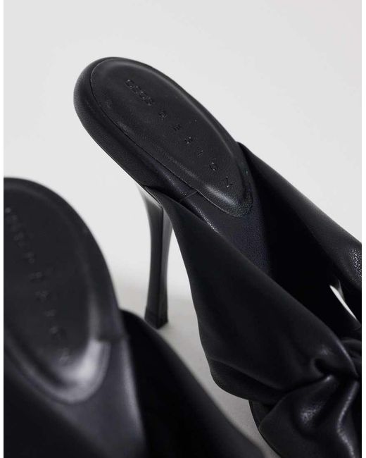 ASOS Blue Notice Knotted High Heeled Mules