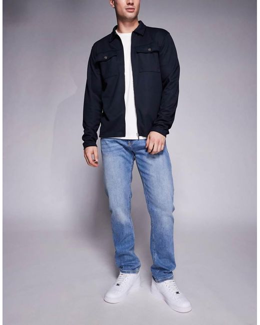 River Island Blue Slim Fit Jeans for men