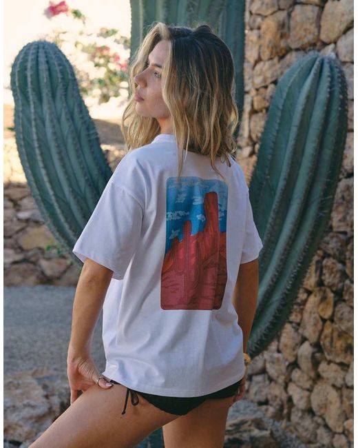 South Beach White X Liv Silverman Arizona Print Oversized T-shirt