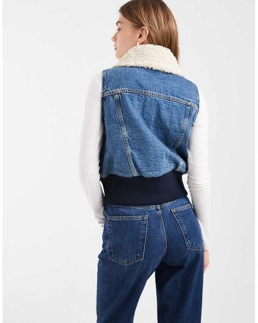 Levi's Blue Tiny Sherpa Vest
