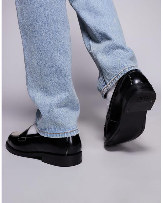 Walk London – torbole – leder-loafer in Blue für Herren