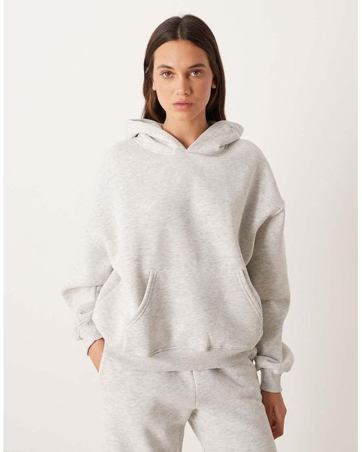 Gina Tricot Natural Co-ord Relaxed Fit Hoodie