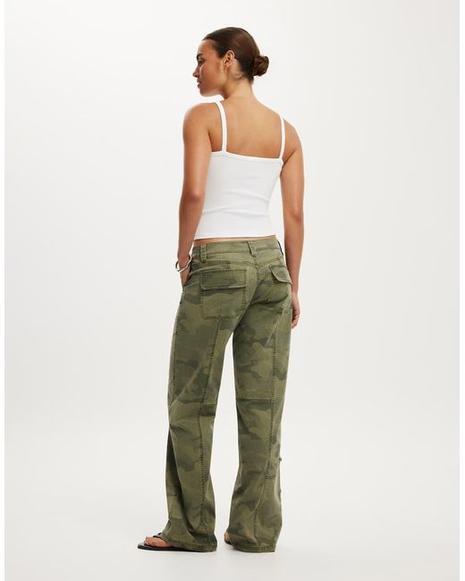 Cotton On Green Lexi Low Rise Utility Pant