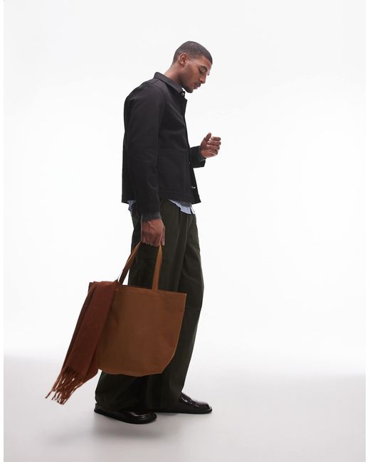 ARKET Black Heavy Twill Workwear Overshirt for men