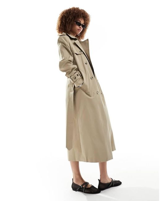 Mango Premium Trenchcoat in het Natural