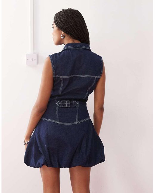 Vestito Corto di Collusion in Blue