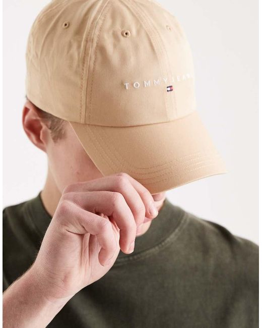 Tommy Hilfiger Natural Linear Logo Cap for men