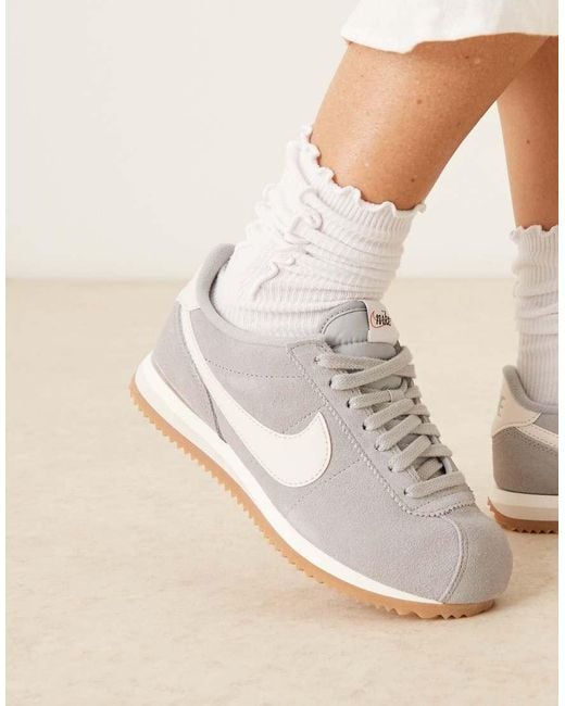Nike Natural Cortez Suede Trainers